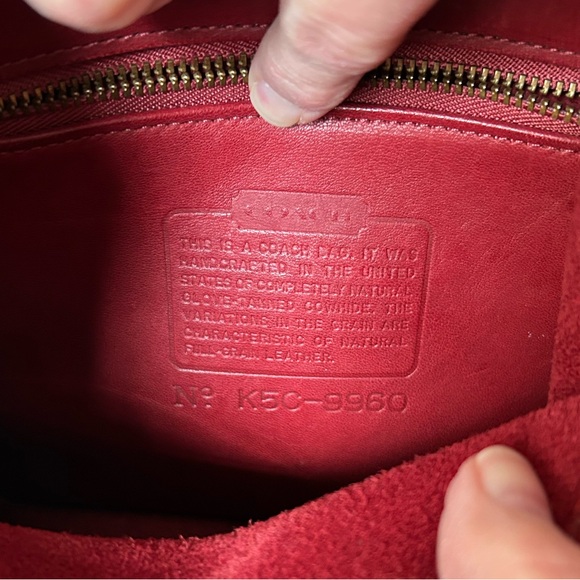 COACH Small Daypack Backpack Red 9960 - Picture 3 of 16